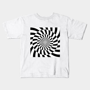 Op art spiral mindf*ck Kids T-Shirt